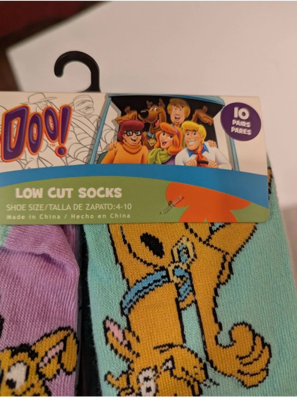 Scooby Doo! Low Cut Socks Shoe Size 4-10 (10 Pair) WB